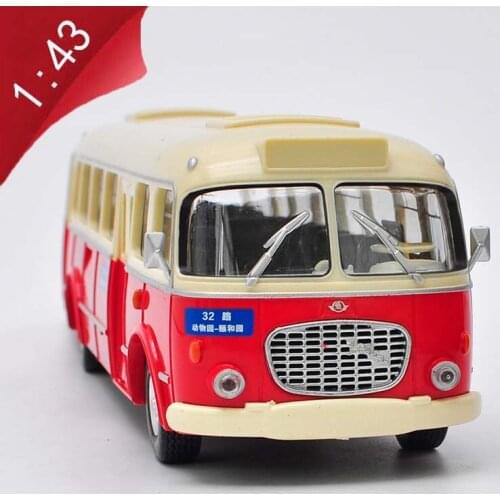 1/43 Proportion Simulation Diecast Vehicle Alloy 706 RTO Beijing Bus 32 Passenger Car Model Adult Child Boys Toys Gift Display