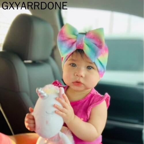 10pcs 2019 Flower Boutique Turban Headband 5" Soft Elastic Hair Bows Hairband Kids Hair Accessories Mujer Bandeau 24 Colors