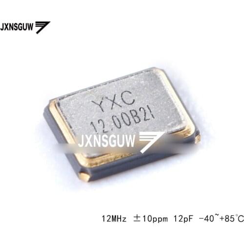 10PCS SMD passive crystal oscillator YSX321SL 12MHz 10ppm 12pF X322512MOB4SI/3225_4P