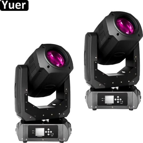 2Pcs/Lot 3IN1 Lyre Beam Spot Wash 200W Moving Head Light 17CH DMX512 Sound Party Lights DJ Disco Wedding Club Bar Stage Lighting