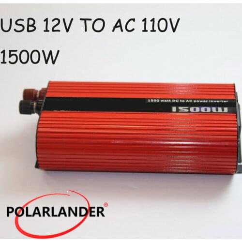 DC 24V to AC 220V/ Auto Power Inverter Charger Red Oval Dual USB DC 12V to AC 110V/ DC 24V to AC 110V/ DC 12V to AC 220V