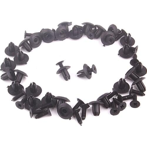30pcs Front Bumper Push-Type Clip Fastener Retainer 90467-05063C 11x8mm For Corolla 2009-2012