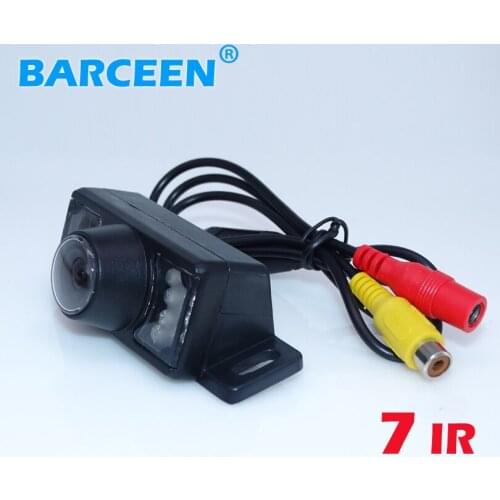 7 LED lights 170 wide angle car parking camera 170 wide lens angle plastic shell adapt for all kinds of cars