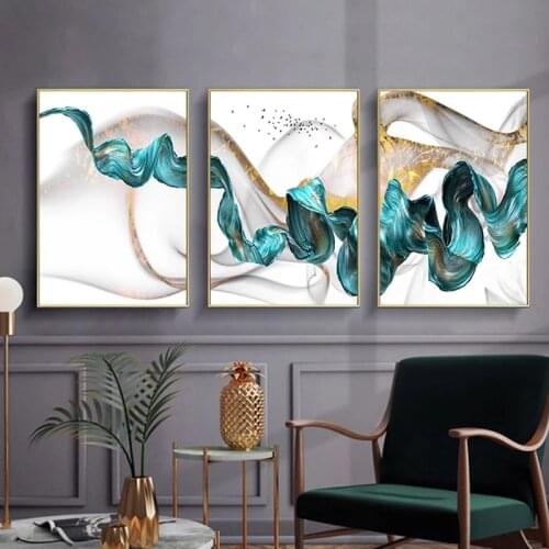 Abstract line Watercolour Canvas Painting Modern Ink Painting Posters And Prints Cuadros Wall Art Pictures For Living Room Decor
