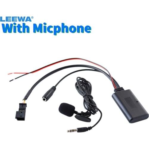 LEEWA Car Wireless Bluetooth Module Receiver 3Pin Stereo Audio CD AUX-in Adapter For BMW E46/E39/E53 Accessory AUX Cable #CA6286