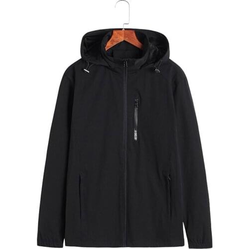 Plus big size 8XL 7XL Autumn winter Mens Jackets Solid Fashion Coats Male Casual Loose Bomber Jacket Men Overcoat Outwear Men