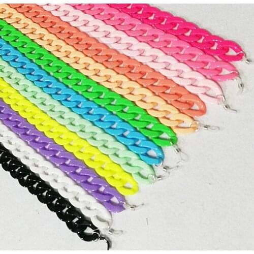 70m DIY Acrylic Resin Chain Bag Strap for Handbags Women Purse Frosted Chains for Bags Accessories Easy matching bag belts