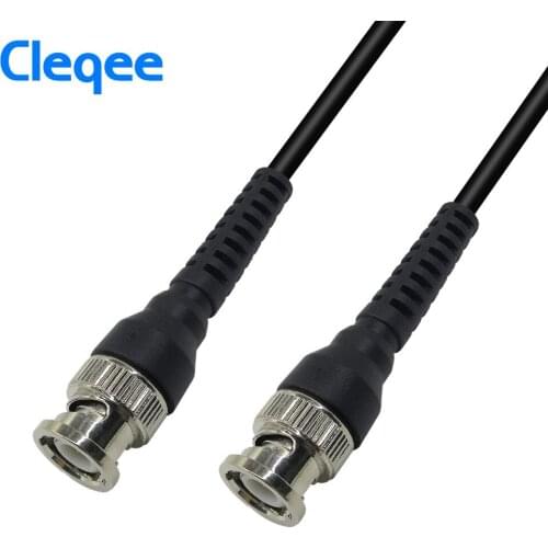 Cleqee P1013 BNC Q9 Male Plug To BNC Q9 Male Plug Oscilloscope Test Probe Cable Lead 100CM BNC-BNC