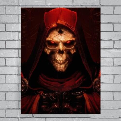Diablo 2 Resurrected Game Poster Anime Printing Poster Canvas Painting Live Room Wall Stickers Painting Home Decoration Painting