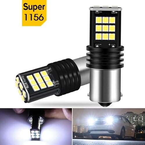 2X P21W 1156 BA15S T20 7440 W21W LED Canbus Daytime Running Lights DRL Reversing lights For Sharan 7N 2010 - 2018 Passat B5