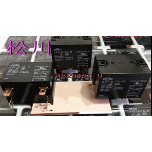 HOT NEW relay 841-S-1A-D-24VDC 841-S-1A-D 24VDC 841-S-1A 841S1AD 24VDC DC24V 30A 250VAC DIP4 2pcs/lot