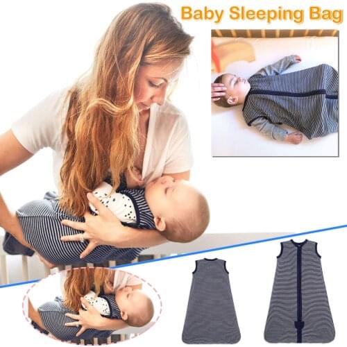 Soft Baby Sleeping Bags Swaddle Zipper Newborn Wearable Blanket Cotton Swaddle Wrap Sleeping Bag Sleepsack 0-24 Months Blanket