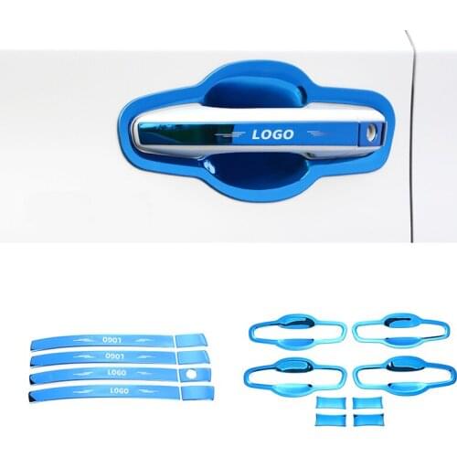 Stainless steel Car Door Handle bowl Trim Strips Sticker for Honda Accord 2018 2019 2020 Door handle patch Accessories