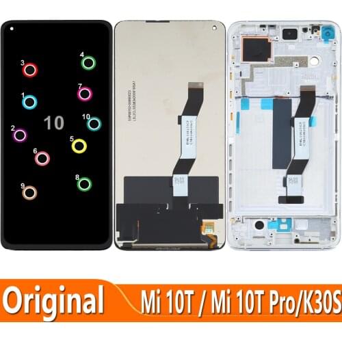 Original 6.67" For Xiaomi Mi 10T Pro 5G Redmi K30S LCD Display Touch Digitizer Screen Assembly For Xiaomi mi 10T 5G