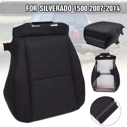 Car Front Driver Side Cloth Seat Cushion Bottom Seat Cover for Chevy Silverado 1500 2500HD 3500HD 2007 - 2014