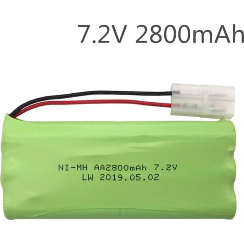 7.2V 2800mAh NiMH Rechargeable RC toy Battery with Tamiya Discharge Connector for RC Racing Cars Boat Aircraft