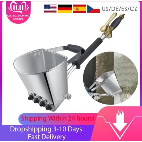 Spray Gun Kit For Painting Walls Cement Mortar Sprayer Plaster Hopper Gun Render Sprayer Hopper Bucket Gypsum Gun 77cm