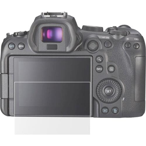 Self-adhesive Tempered Glass LCD Screen Protector Cover Guard for Canon EOS R6 Mirrorless Camera