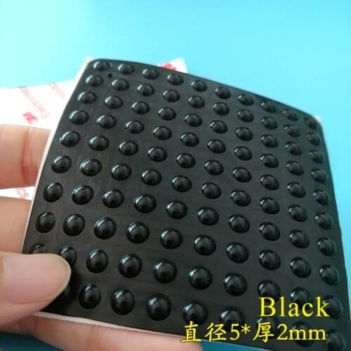 100pcs 5*2mm Self Adhesive Soft Anti Slip Bumpers Silicone Rubber Feet Pads Great Silica Gel Shock Absorber