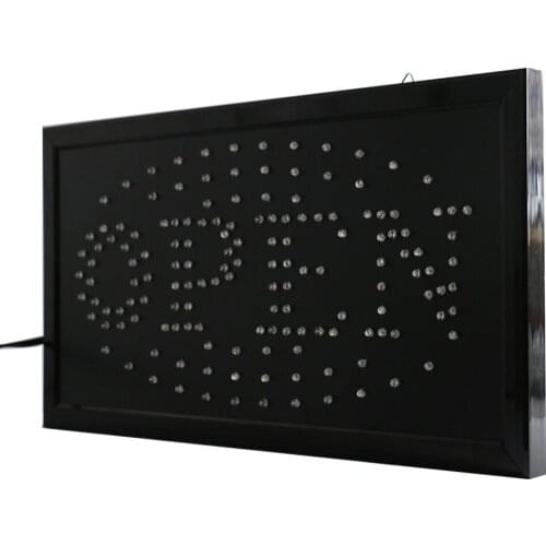 CHENXI 36 Styles LED Open Sign Advertising Light Bright Animated Motion Runing Neon Lamp for Business Shop Open Led Display