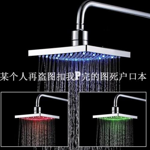 Vidric Vidric LCD 12" Digital Display Shower Faucets Set LED ABS Shower Head 3-way Digital Shower Panel Mixer Swivel Tub Spout S