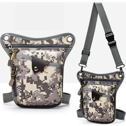 2020 Leg Bags Waterproof Nylon Waist Bag For Men Fanny Pack Bum Heuptas Hip Thigh Sporttas Heup Tas Tasje Heren Black LB06