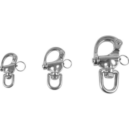 Rotatable ring hooker hanger wire rope chain connector 8 shape D shackle 304 stainless steel Wire rope lifting shackle buckle