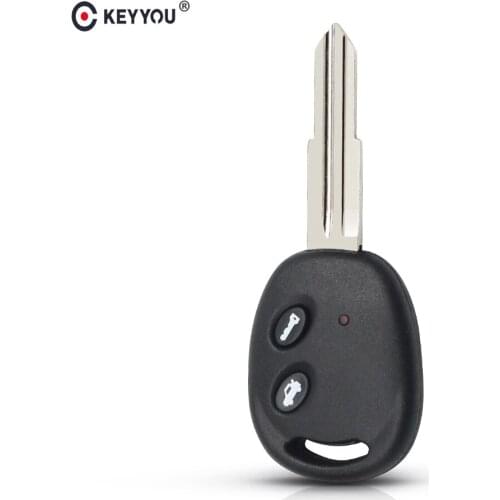 KEYYOU 2 Button Remote Car Key Shell For Chevrolet Lova Auto Blank Key Case Replacement
