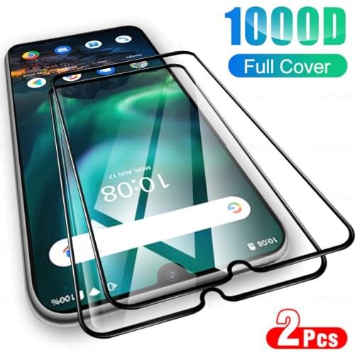 2Pcs Protective Tempered Glass Cover For UMIDIGI Bison Glas Full Cover Screen Protector For UMIDIGI Bison 6.3" Protection Film