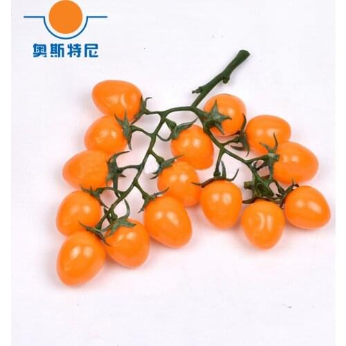 1 bunch Yellow 18cm long fake artificial cherry tomato&artificial cherry tomato bunch fake simulated cherry tomato fruit model