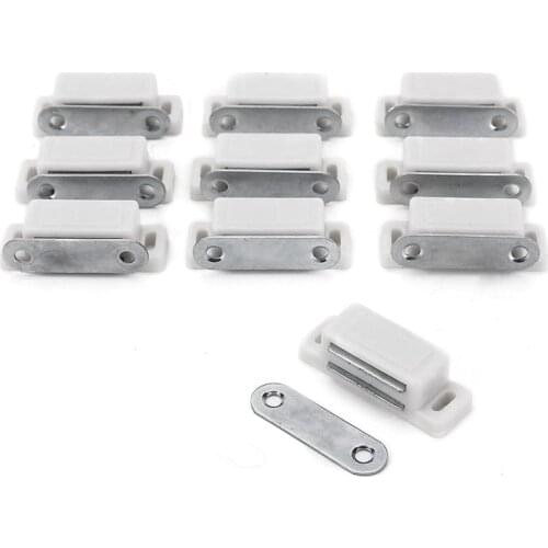 10 x Magnetic catcher Cabinet Magnet Magnetic Magnetic Furniture Magnet Door Lock Magnet Magnetic Lock White