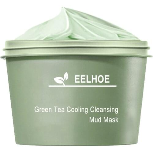 100g Cleansing Mud Mask Face Mask Green Tea Ice Muscle Mud Mask Deep Cleansing Remove Blackheads Shrink Pores Mask