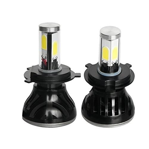 2Pair Cree Chip LED High/Low Brightness Headlight Kit 80W H4 9003 HB2 8000LM 6000K White Light Bulbs DRL Lamps