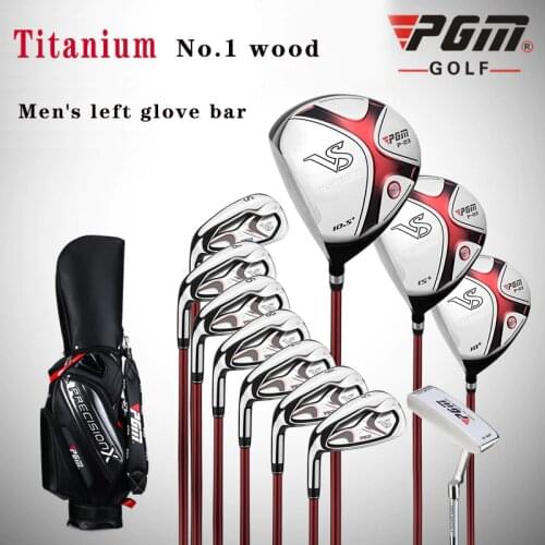 2020 Mens Golf Clubs Professional Left Glove Bar Ultra Light Shaft High Rebound Casting Titanium Alloy No. 1 Wood 11 Piece pgm