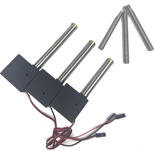 3PCS Huina Plastic Strength Main Arm Second Arm Bucket Arm Driving Rod With Servo For Huina 550 RC Excavator RC Car Parts