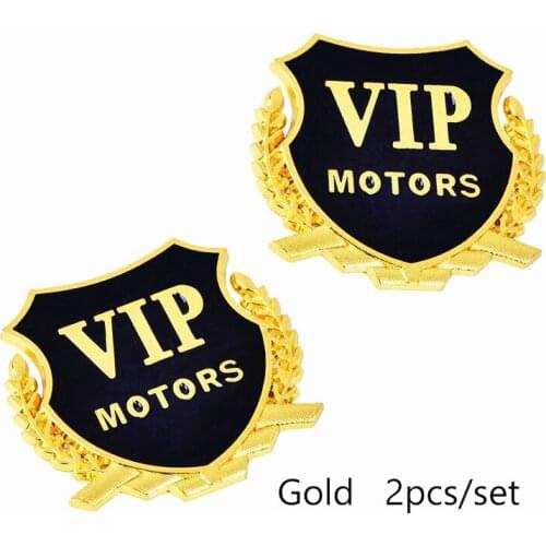 3D Logo VIP MOTORS Metal Car Chrome Emblem Badge Decal Door Window Body Auto Decor Sticker Car Decoration FOR Volvo Land Rover
