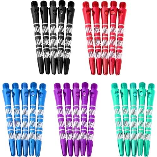 5Pcs 45mm 2BA Thread Alloy Dart Stems Re Grooved Darts Shafts Replacement Dart Accessories