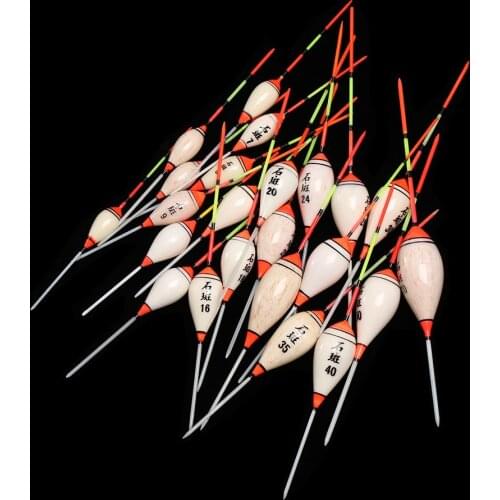 5 Pcs Fishing Floats Balsa Wood Carp Exquisite Portable Fishing Accessories Floats Shallow Long Tail Float 3#4#5#6#7#8#9#10#12