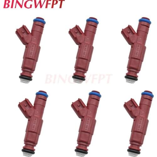 6x Fuel Injectors Nozzle 12 Hole For Jeep Wrangler Dodge 4.0L EV6 0280156161 822-11170 82211170 M02161X4J