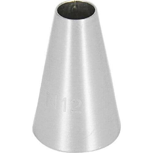 Free Shipping Stainless Steel 18/8 Round Piping Nozzle Cakes Cupcakes Decorating Frosting Tips #12