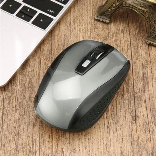 2.4GHz Wireless Mouse 1600DPI Portable Intelligent Gaming Mouse Optical Rolling Gamer Mice USB Receiver for PC Laptop Computer