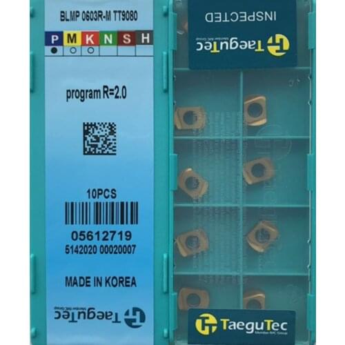BLMP0603R-M TT9080 10pcs 50pcs 100pcs Carbide insert Processing: alloy steel, stainless steel, etc