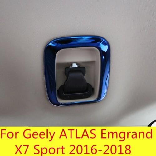 Rear seat belt decorative frame interior modification special car Accessories For Geely ATLAS Emgrand X7 Sport 2016-2018