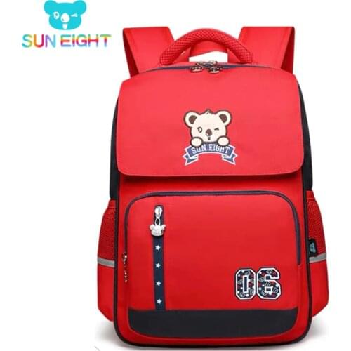 SUN EIGHT NEW Kids School Bags Girls Children Backpack School Bags for Girls Zippers School Backpack For Kids