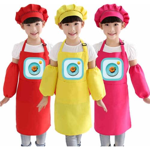 Children apron painting clothes cartoon anti-fouling kindergarten kids dinner clothes big baby painting gowns apron