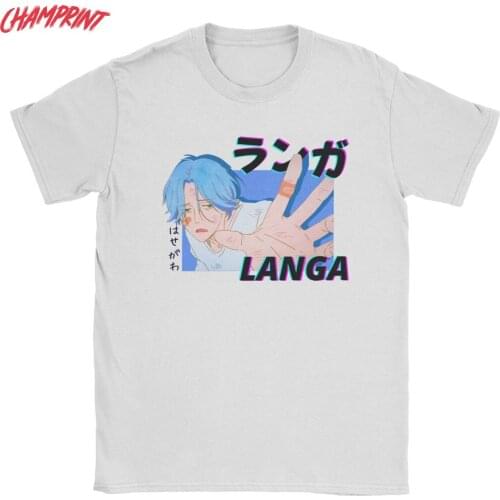 Mens Cute Snow SK8 The Infinity Langa Hasegawa T Shirts Anime Pure Cotton Clothing Casual Short Sleeve Tees Gift Idea T-Shirts