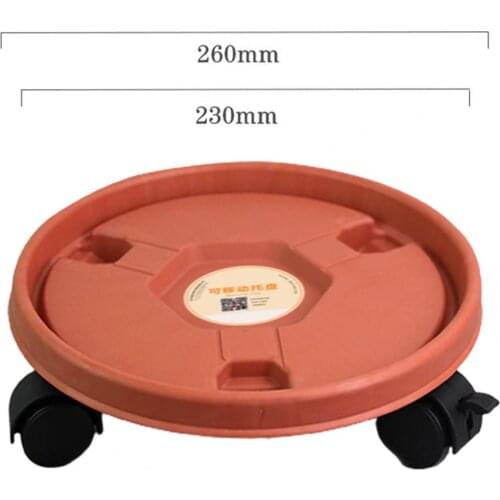 Pot Wheels Decorative High Loading Capacity Plastic Plant Pot Mover for Garden Plant Pot