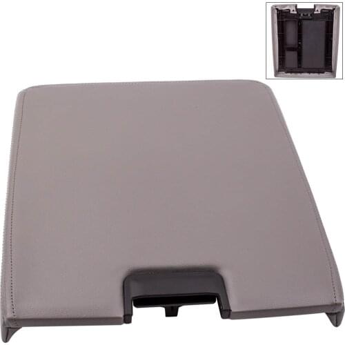 Auto Center Console Lid Armrest Kit Fit for Cadillac Escalade EXT Chevy Avalanche Silverado 1500(Gray Camel) Armrest Cover Lid