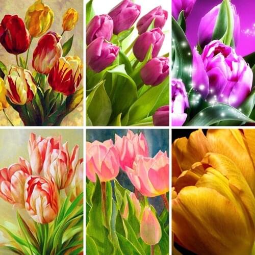 5D DIY Diamond Painting Cross Stitch Kit Full Drill Square Embroidery Mosaic Flowers Art Picture of Rhinestones Wall Decor Gift