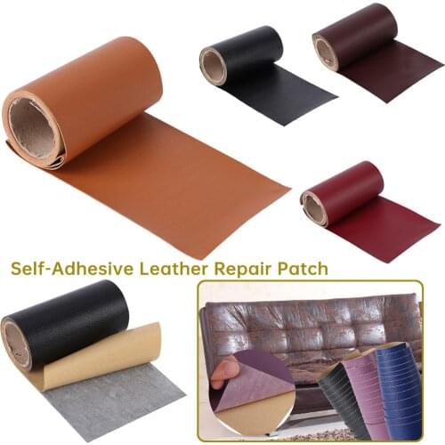 New PU Leather Self-Adhesive Repair Patch Couches Repair Tape Couches Repair Stickers Stick-on Car Seats Sofas Furniture Patches